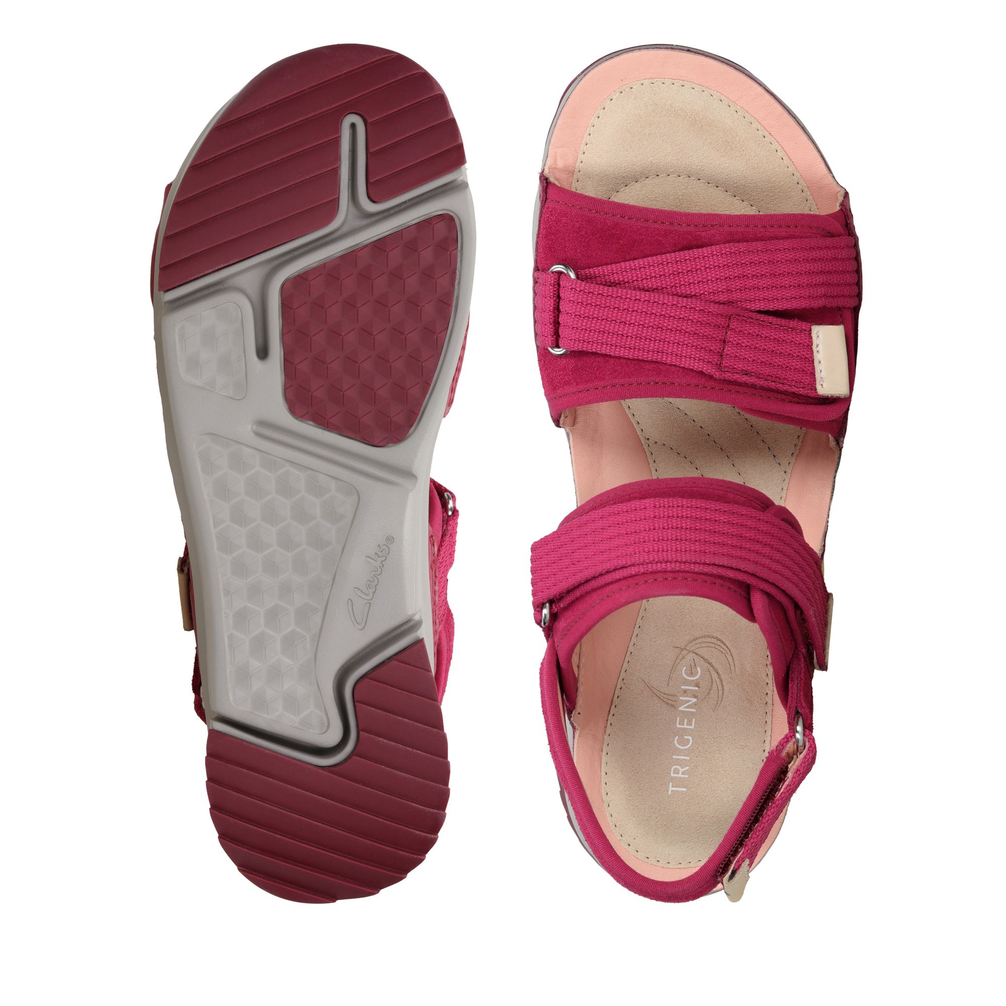 Women Sandals Tri Walk Berry Combi