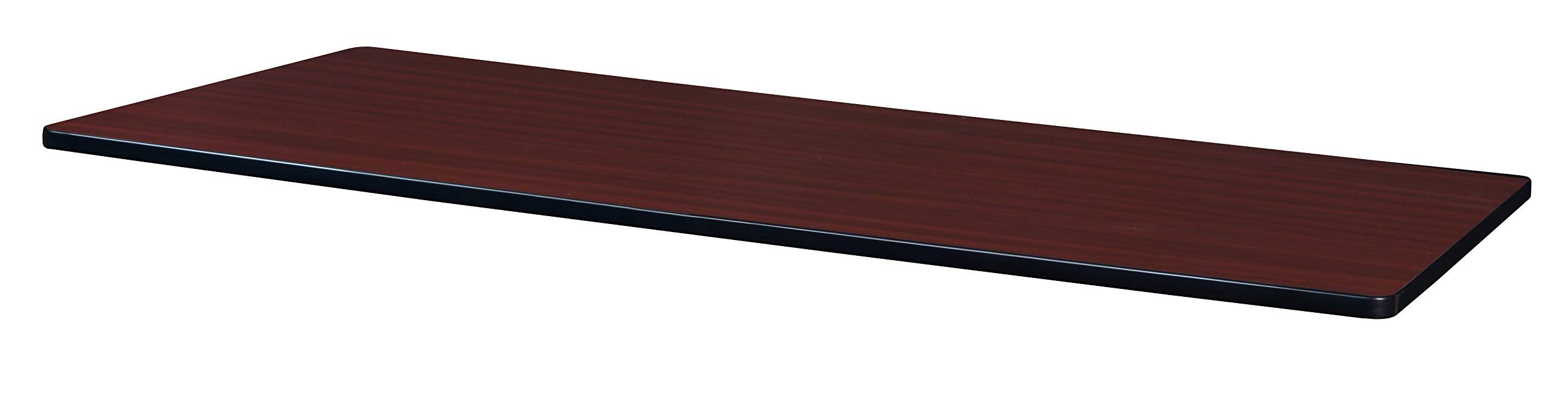 Regency 72x22 x 30x22 Rectangle Laminate Table Top- Mahogany/ Mocha Walnut
