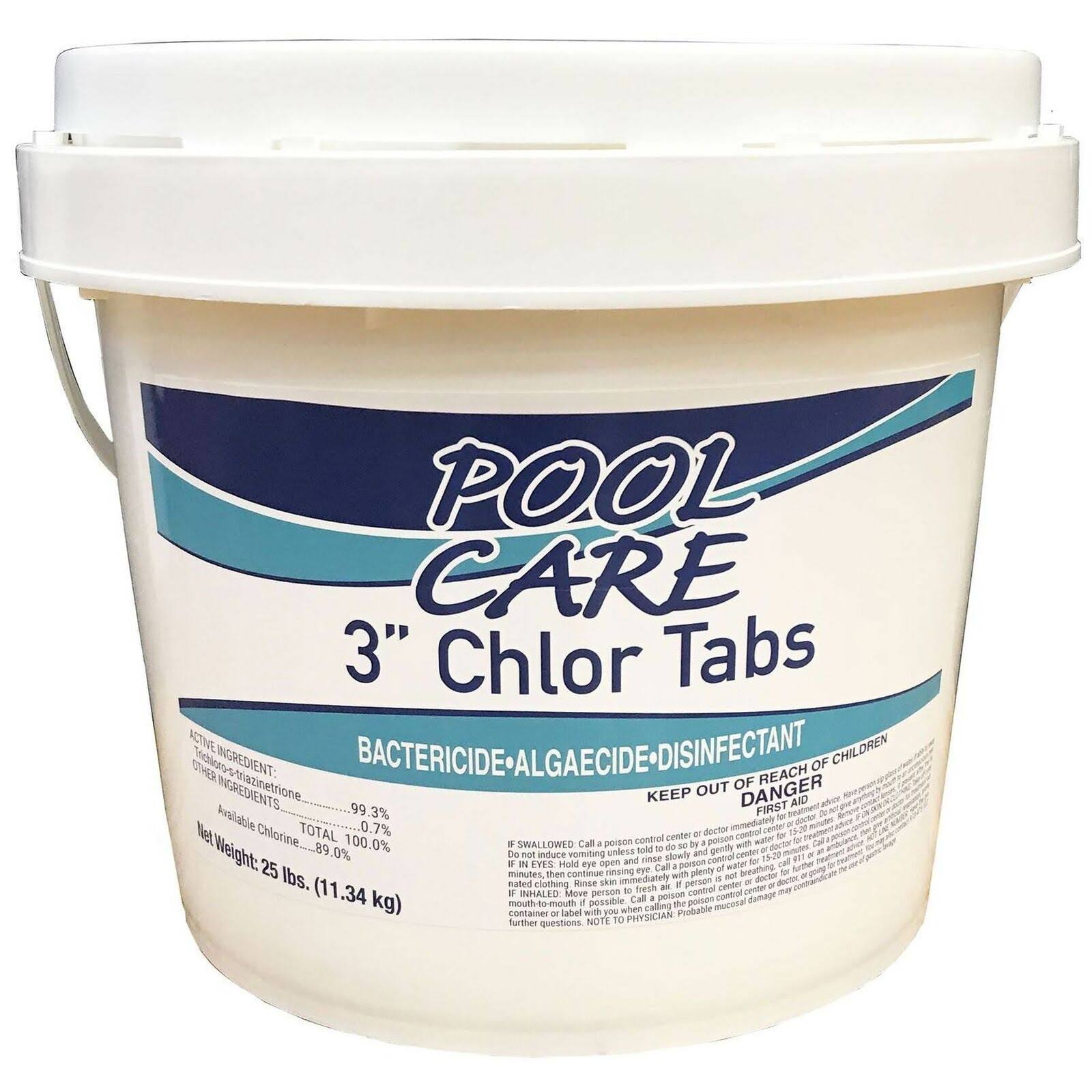 Pool Care 3-in Chlorine Tablets - QPC52525W - 25 lbs