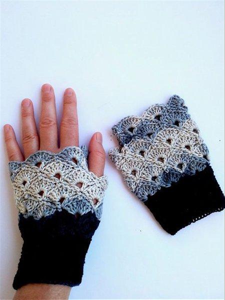 Autumn Winter Casual Basic Knitted Gloves