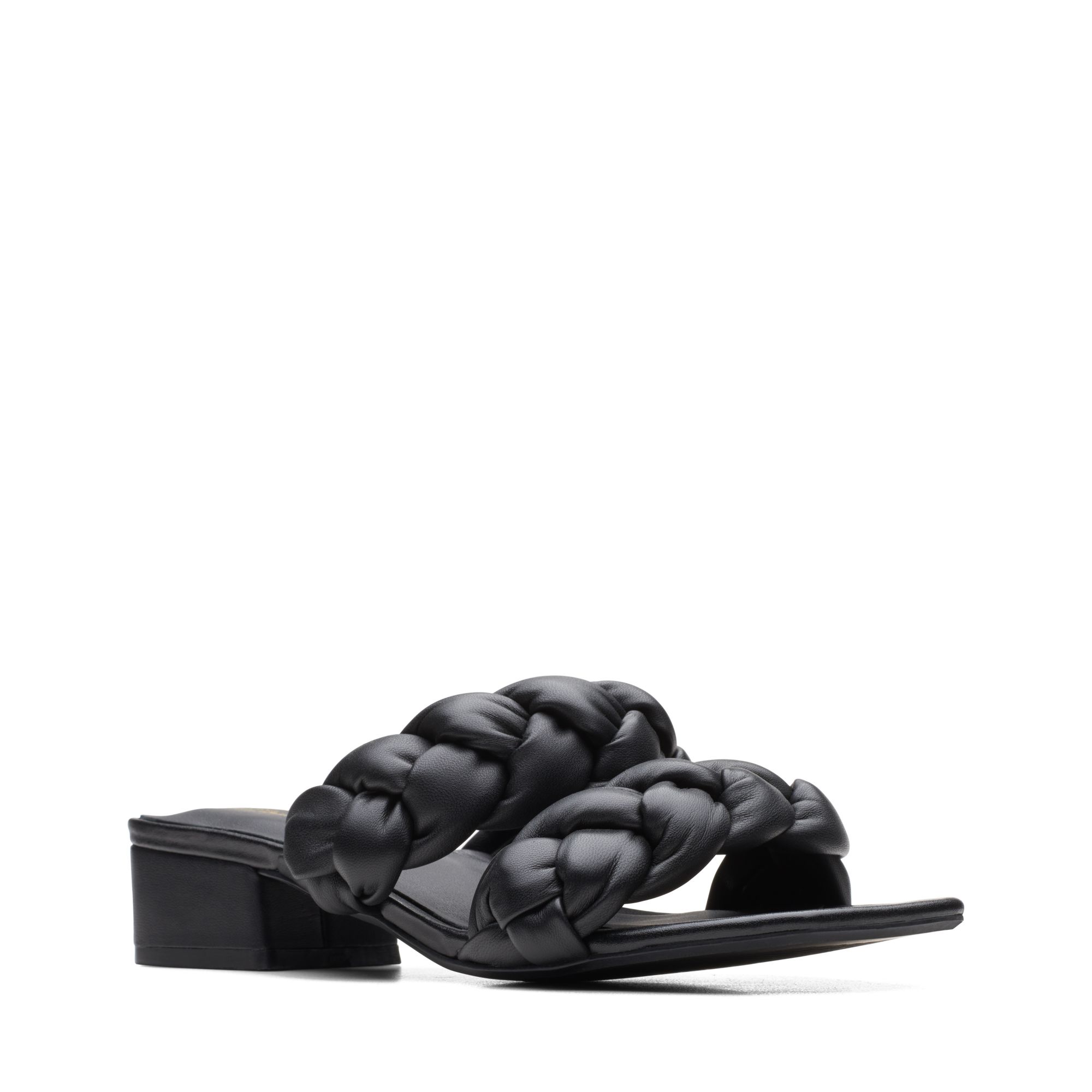 Women Sandals Seren25 Braid Black Leather