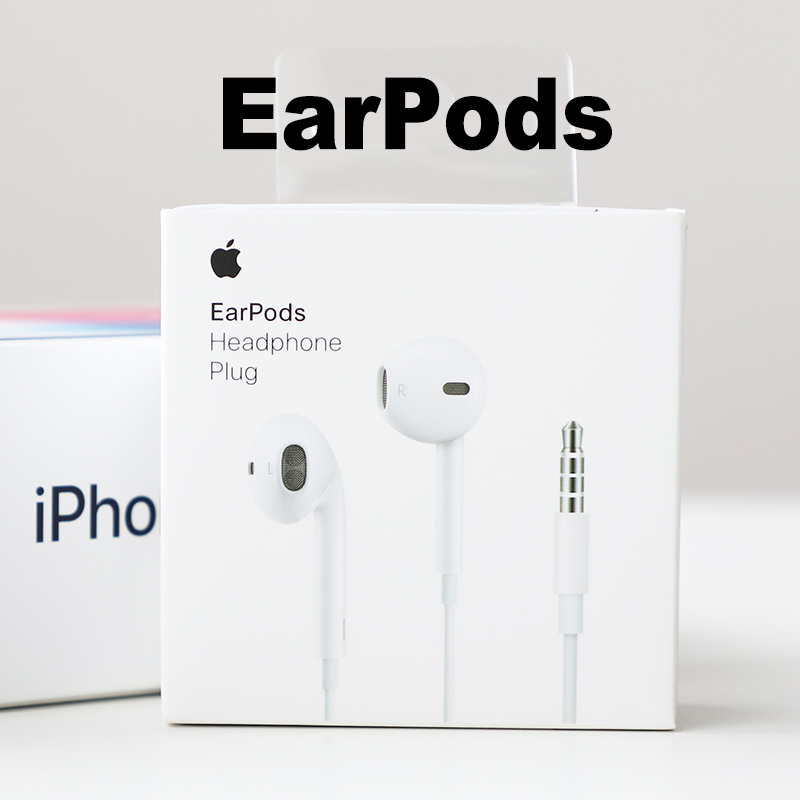 Original Apple Earpods with 3.5mm Plug. In-ear earphones for iPhone with Microphone Russian Warehouse Simple/Retail Package