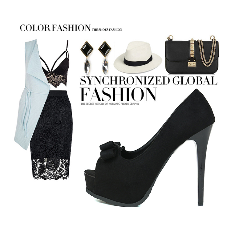 13CM Fashion Super High Heel Waterproof Fish Mouth Bow-knot Sexy Stiletto Wedding Party Sandals