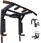 BDL Wall Mounted Pull Up Bar Chin Up bar Multifunctional Dip Station for Indoor Home Gym Workout, Power Tower Set Training Equipment