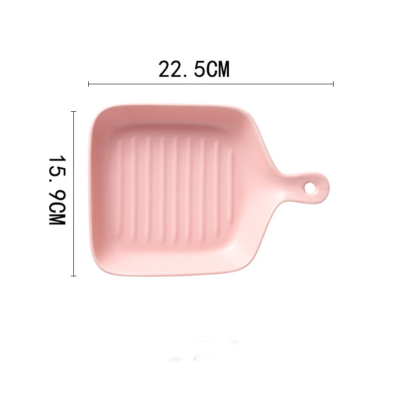 微瑕疵北欧芝士焗饭盘子 陶瓷烤盘 家用披萨盘烤碗烤箱微波炉
