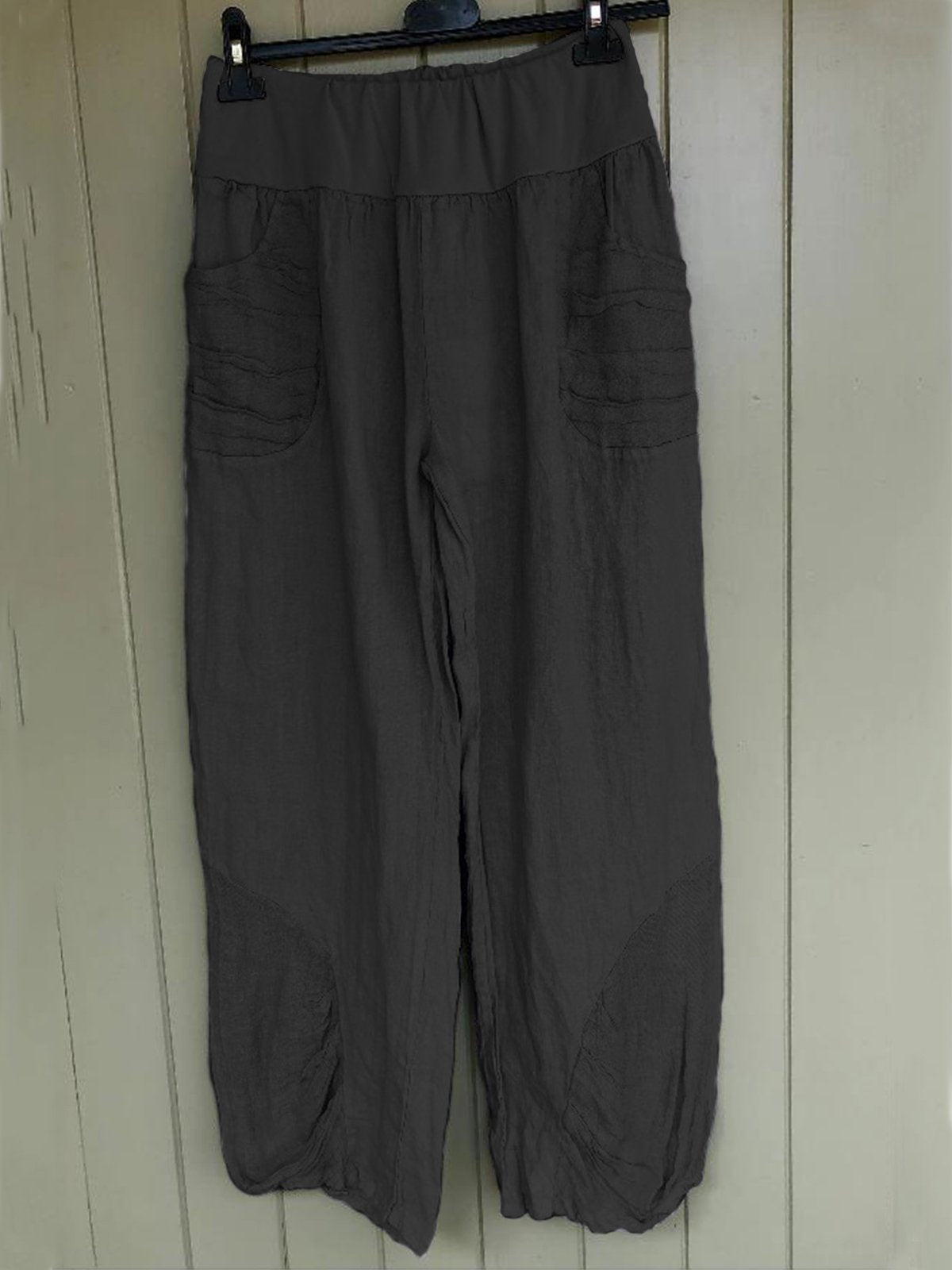 Plus Size Casual Pockets Pants