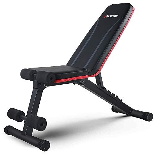 PASYOU Adjustable Weight Bench Full Body Workout Multi-Purpose Foldable Incline Decline Bench