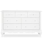 Evolur Aurora Double Dresser with 7 Drawer