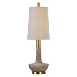 Uttermost Volongo Textured Stone Ivory Table Lamp