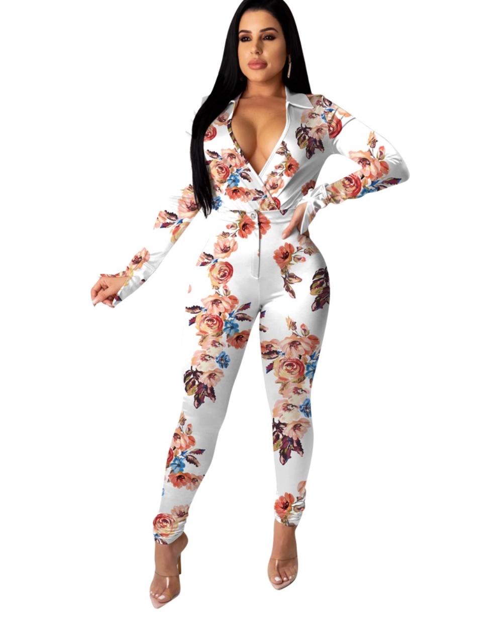 Autumn Floral Two Piece Matching Pants Set