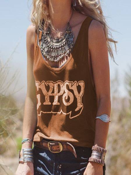 Sleeveless Statement Shirts & Tops