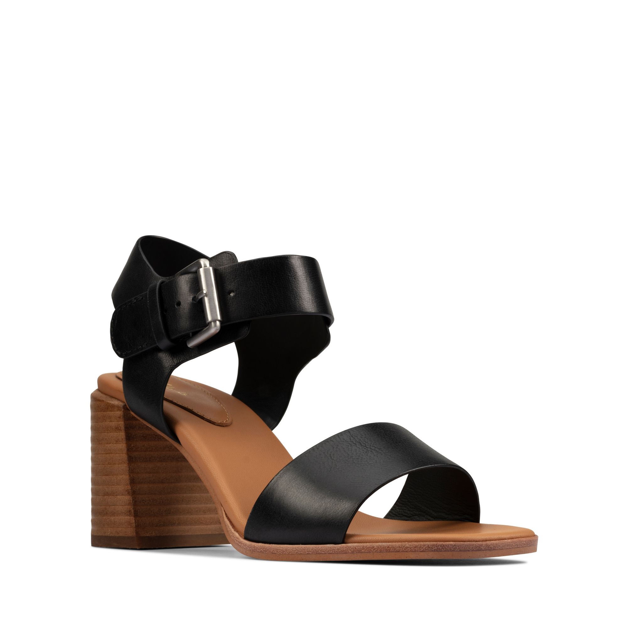 Women Sandals Landra 70 Strap Black Leather
