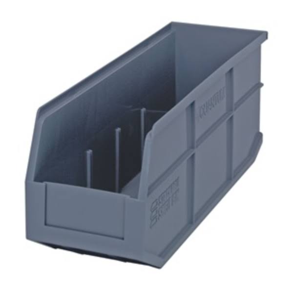 Quantum Storage Systems SSB461GY Stackable Shelf Bin, 18x6x7, Gray