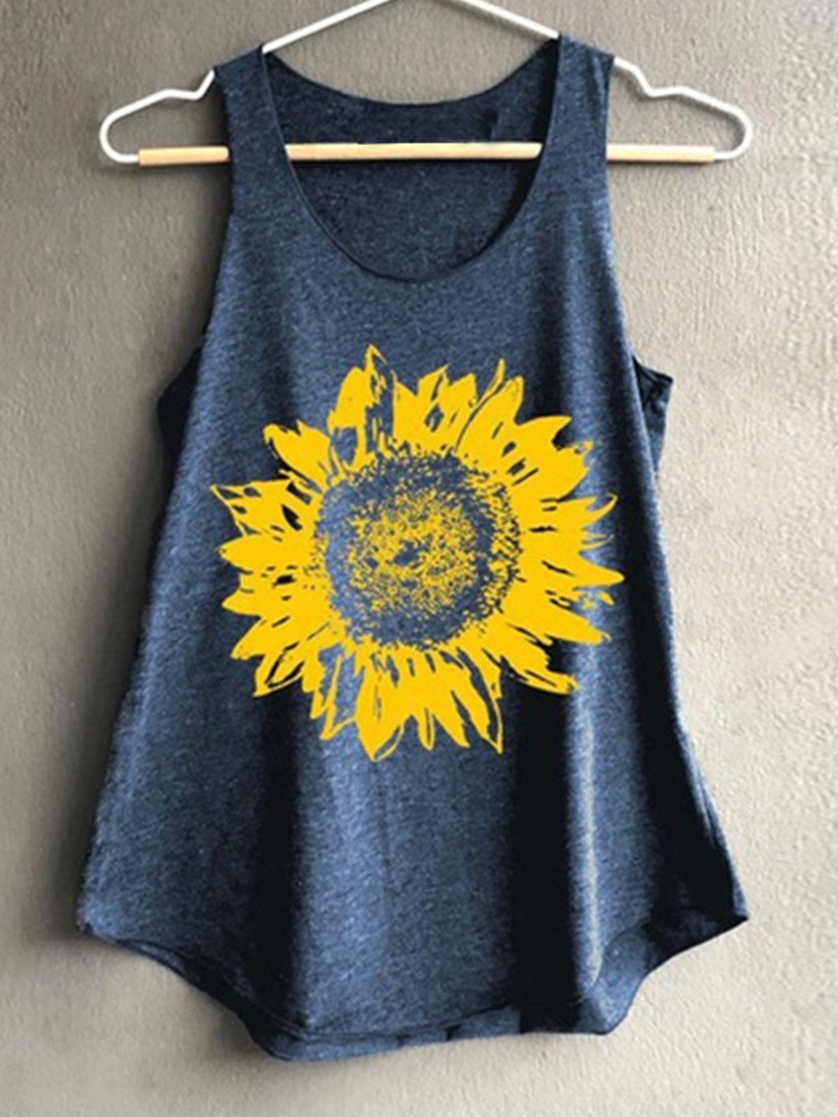 V Neck Casual Cotton-Blend Printed Shirts & Tops