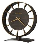 Mantel Clock 635-218, Finished in Brown with Reddish Undertones & Metal Timepiece