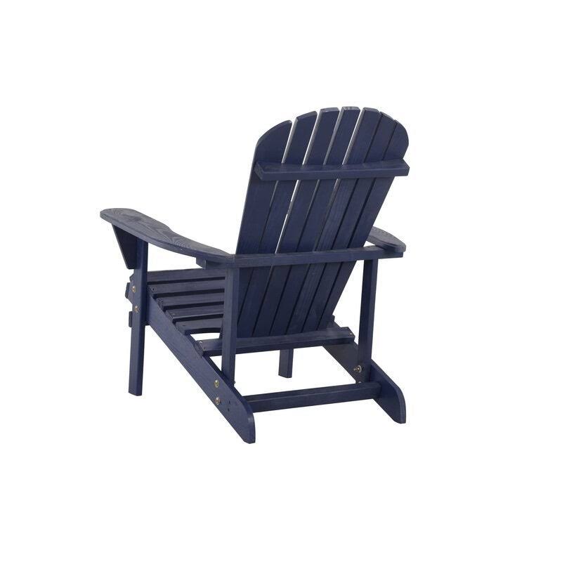 W Unlimited Earth Patio Adirondack Chair with Cup Holder in Natural (Set of 2)