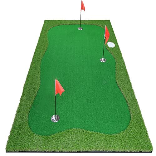 Facy Golf Putting Green Mat Indoor/Outdoor, Golf Practice Mat for Home /5 by 10ft