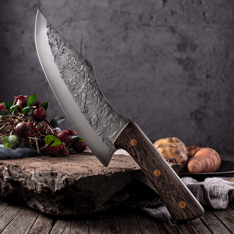 Forged Boning Knife Butcher Knife Kitchen Stainless Steel Meat Chopping Knife Serbian Chef Slicing Cutter Knife Cooking Tools