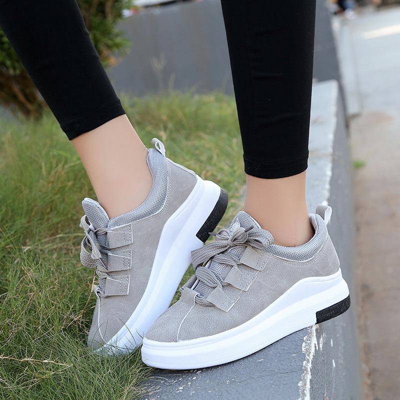 Athletic Lace-up All Season PU Platform Sneaker
