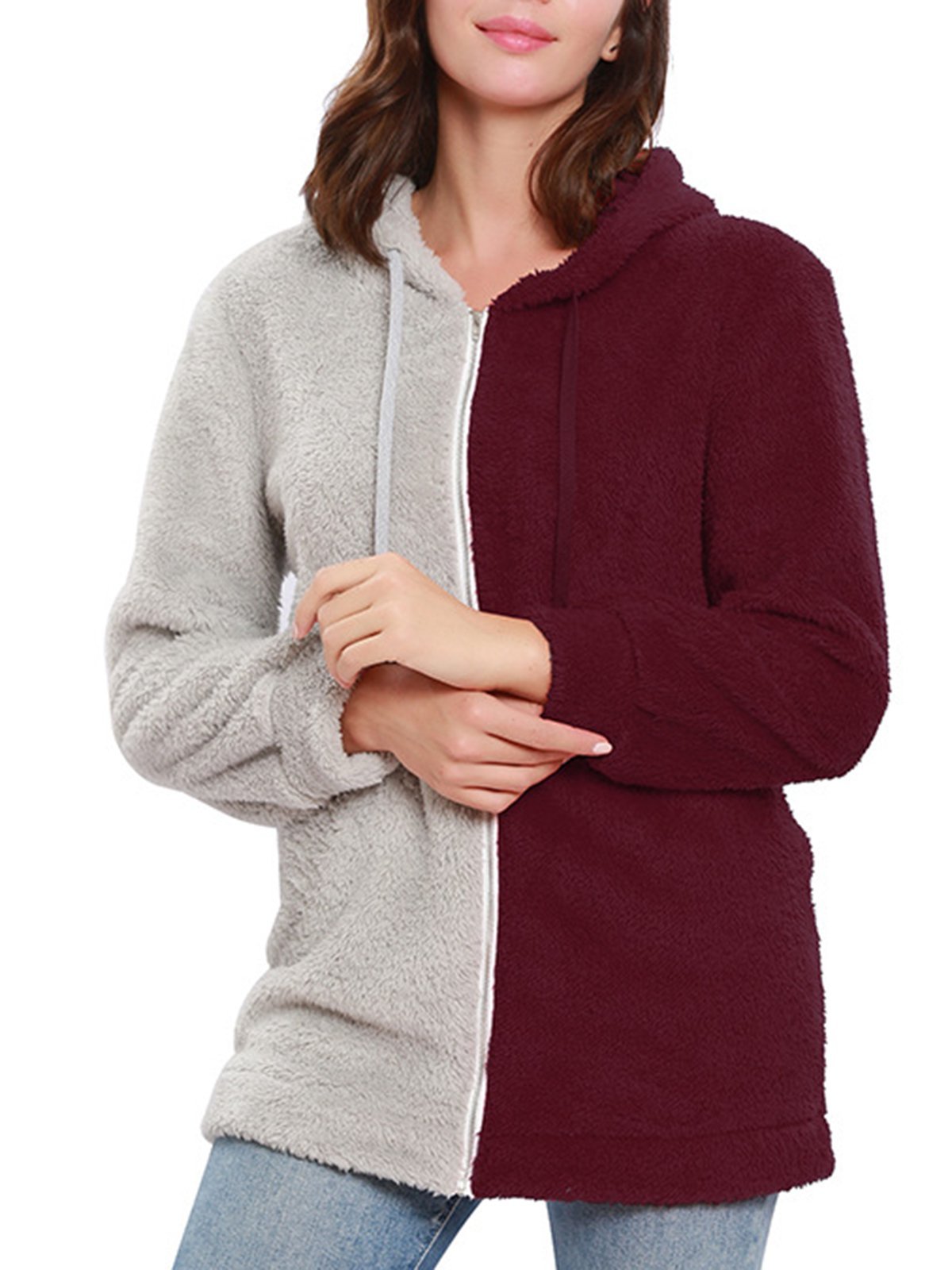 Fuzzy Wool Sherpa Coat Casual Cashmere Teddy Bear Coats