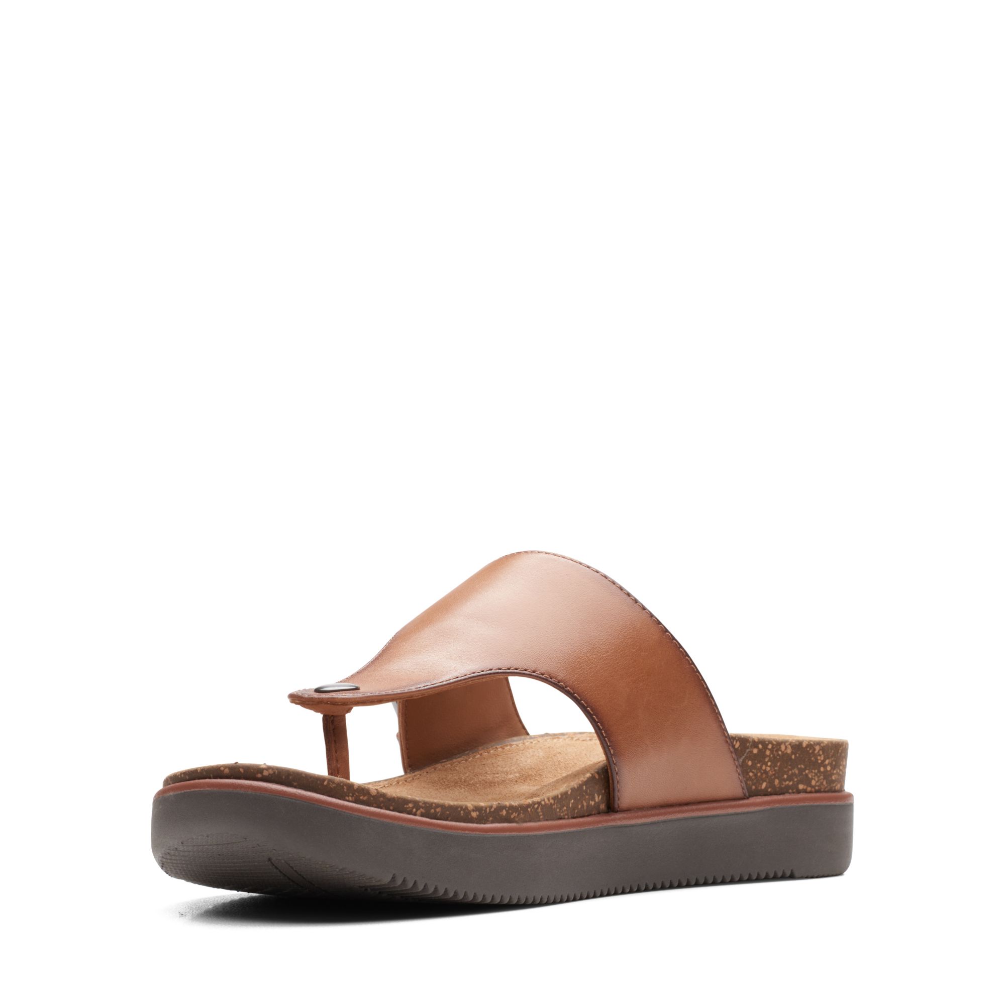 Women Sandals Elayne Step Dark Tan Lea