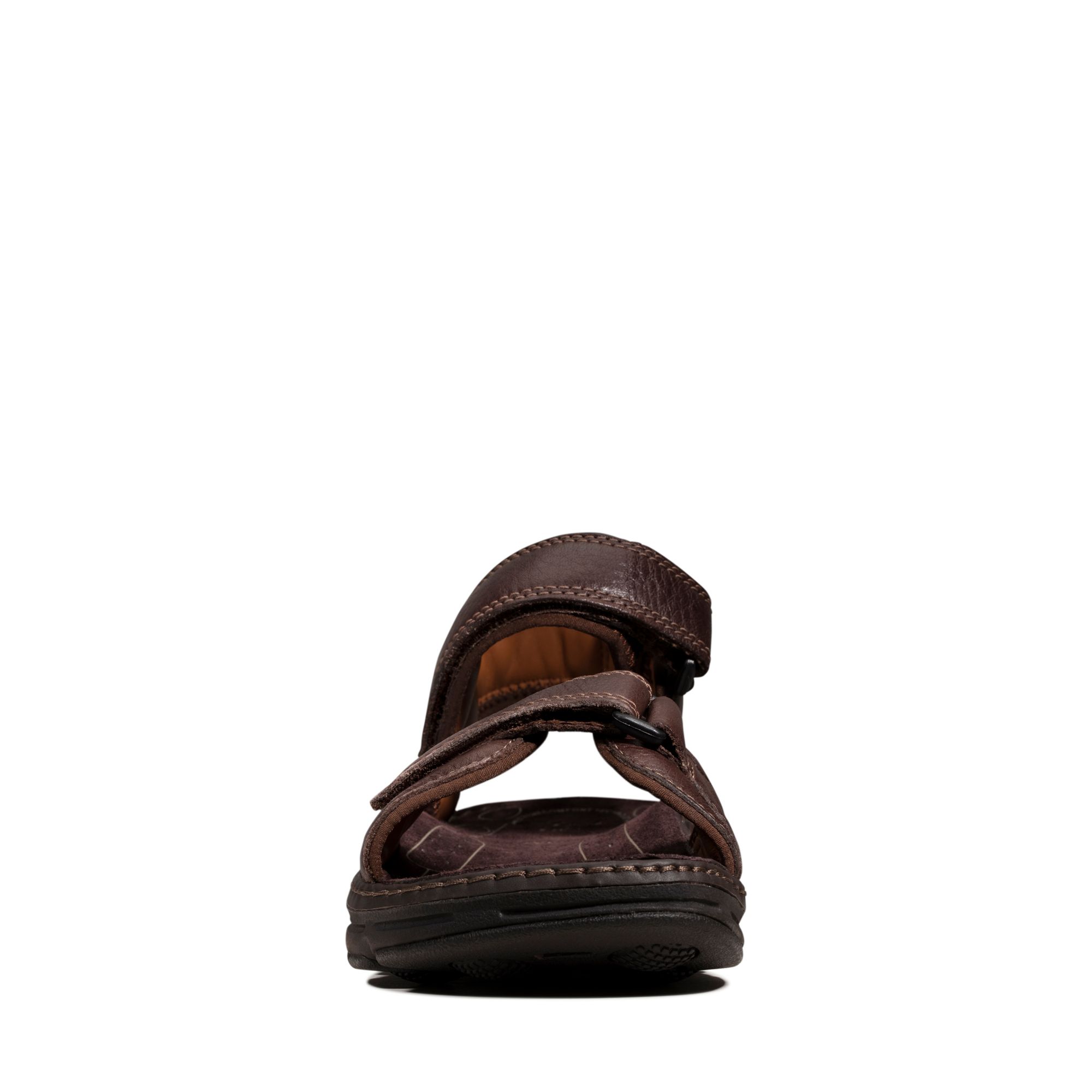 Men Sandals ATL Part Dark Brown Lea