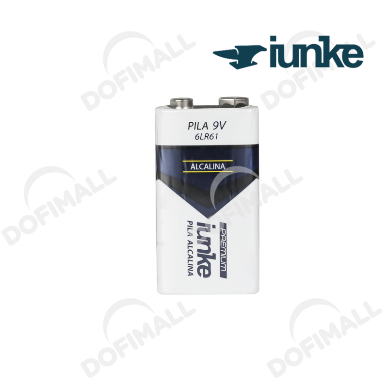 BATERÍA IUNKE ALKALINA 9V PQTE. 1PZA