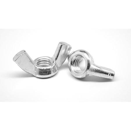 3/8 inch-16 Coarse Thread Forged Wing Nut Type A Low Carbon Steel Zinc Plated Pk 500
