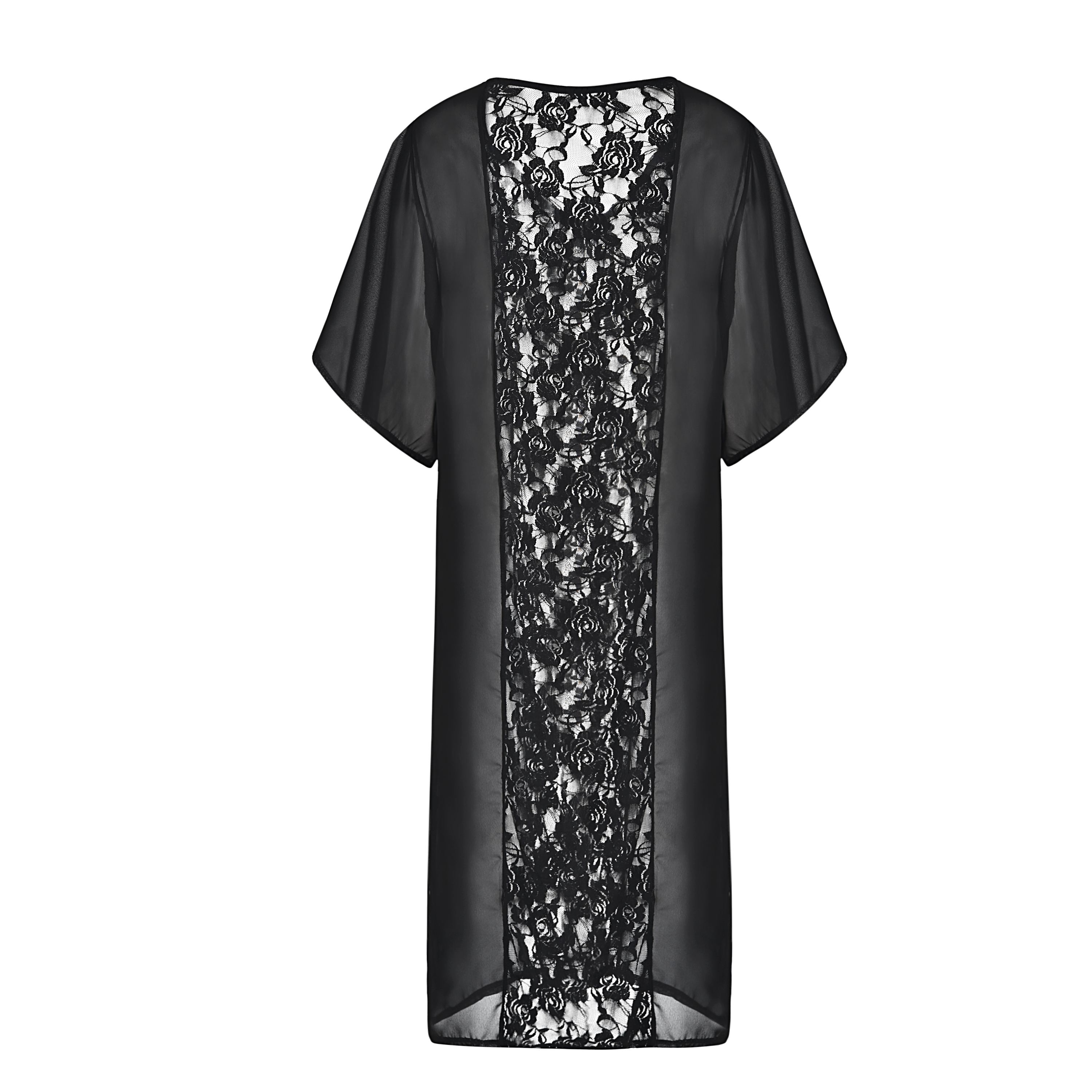 Black Lace Long Cover Up