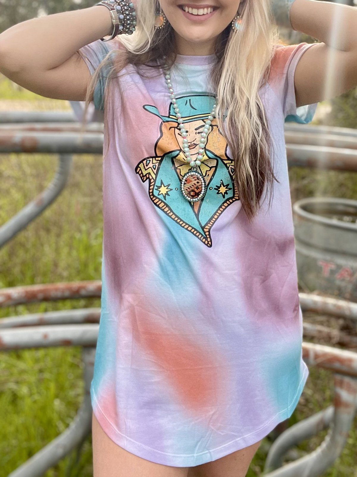 People Shift Crew Neck Short Sleeve Dresses