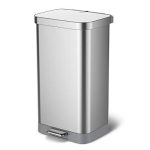 Stainless Steel Step Trash Can with Clorox Odor Protection