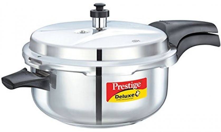 Prestige Deluxe Stainless Steel Deep Pressure Pan 5 Liters