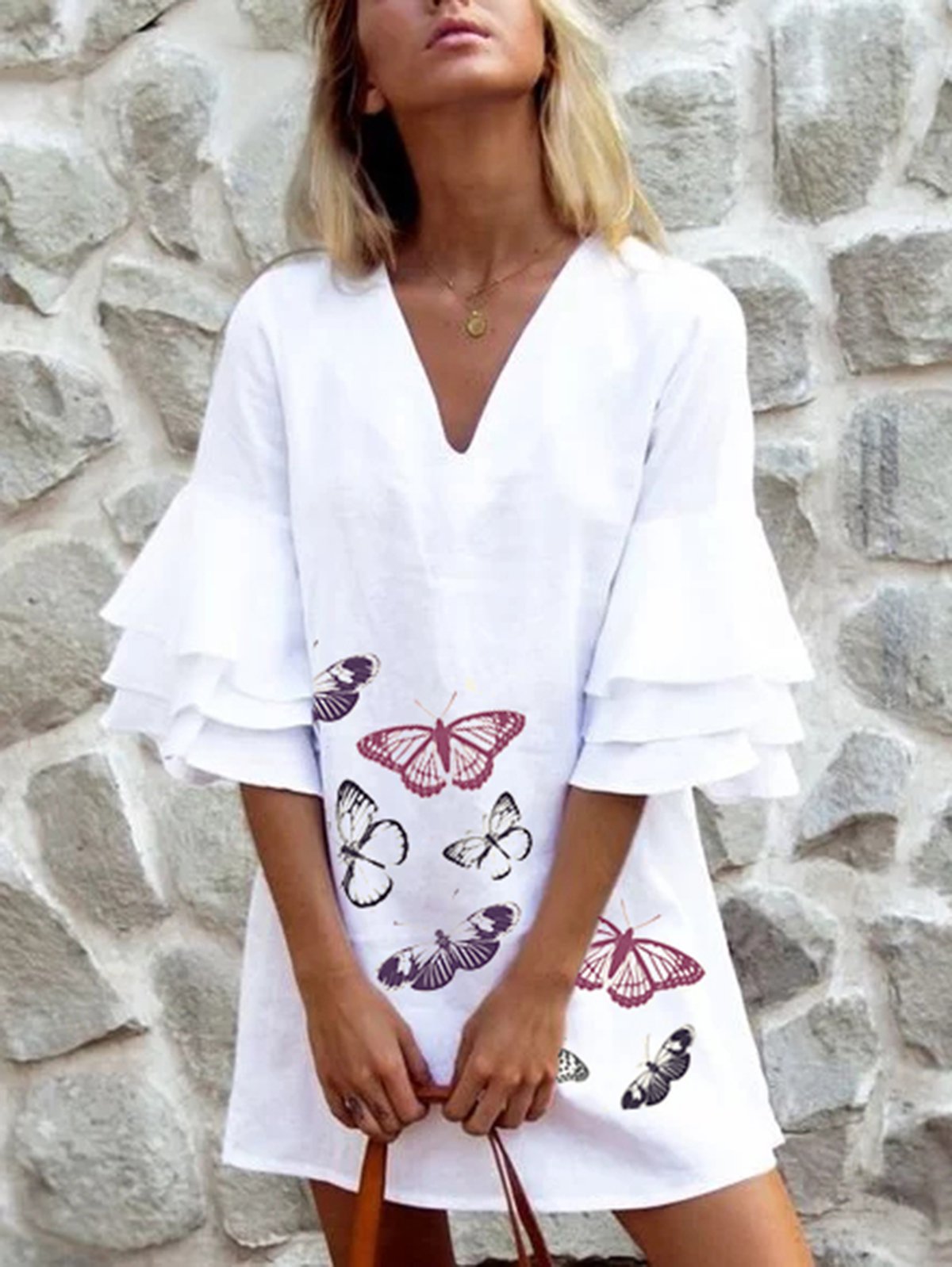 Holiday Linen Half Sleeve Dresses