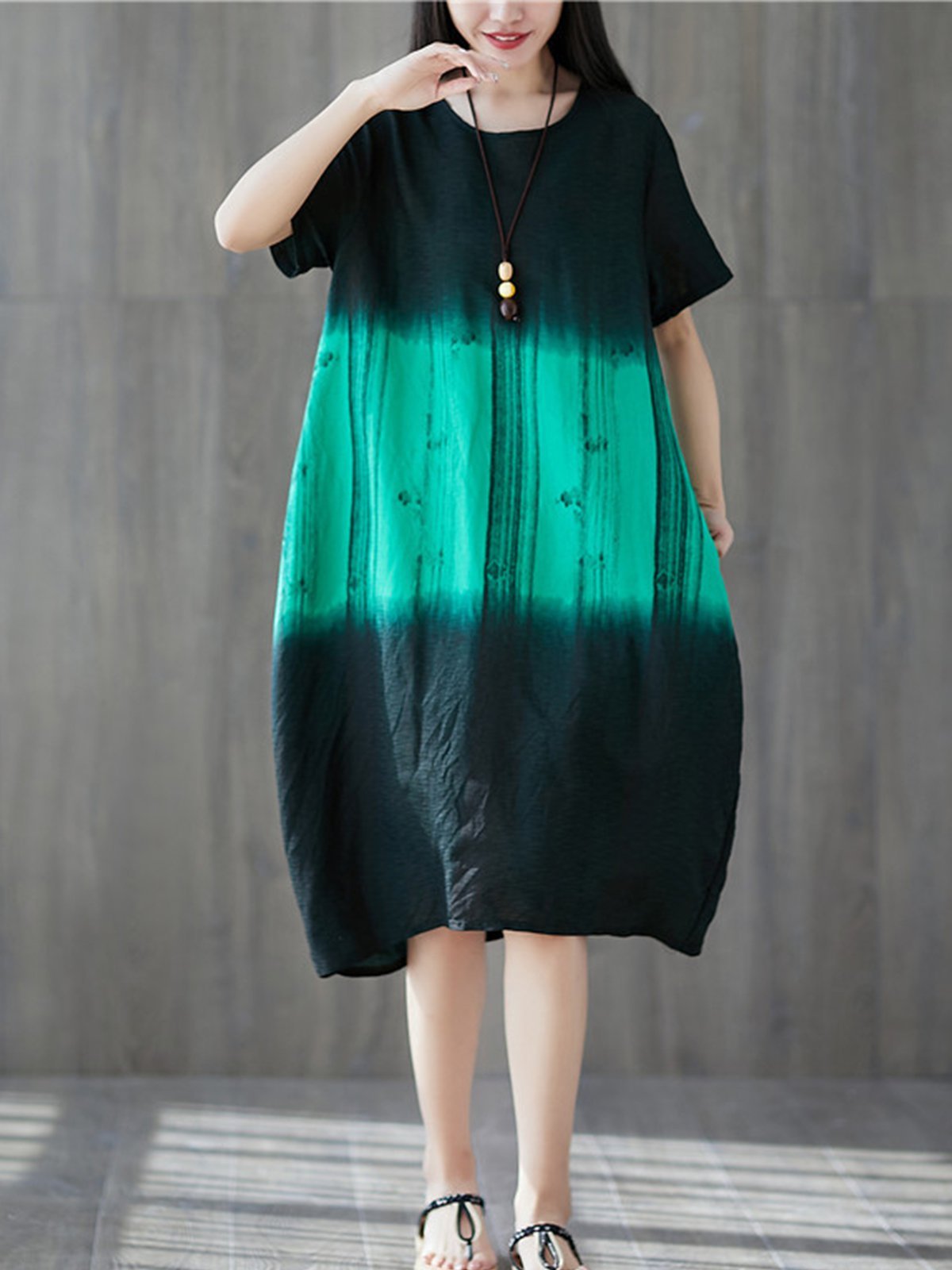 A-Line Short Sleeve Casual Dresses