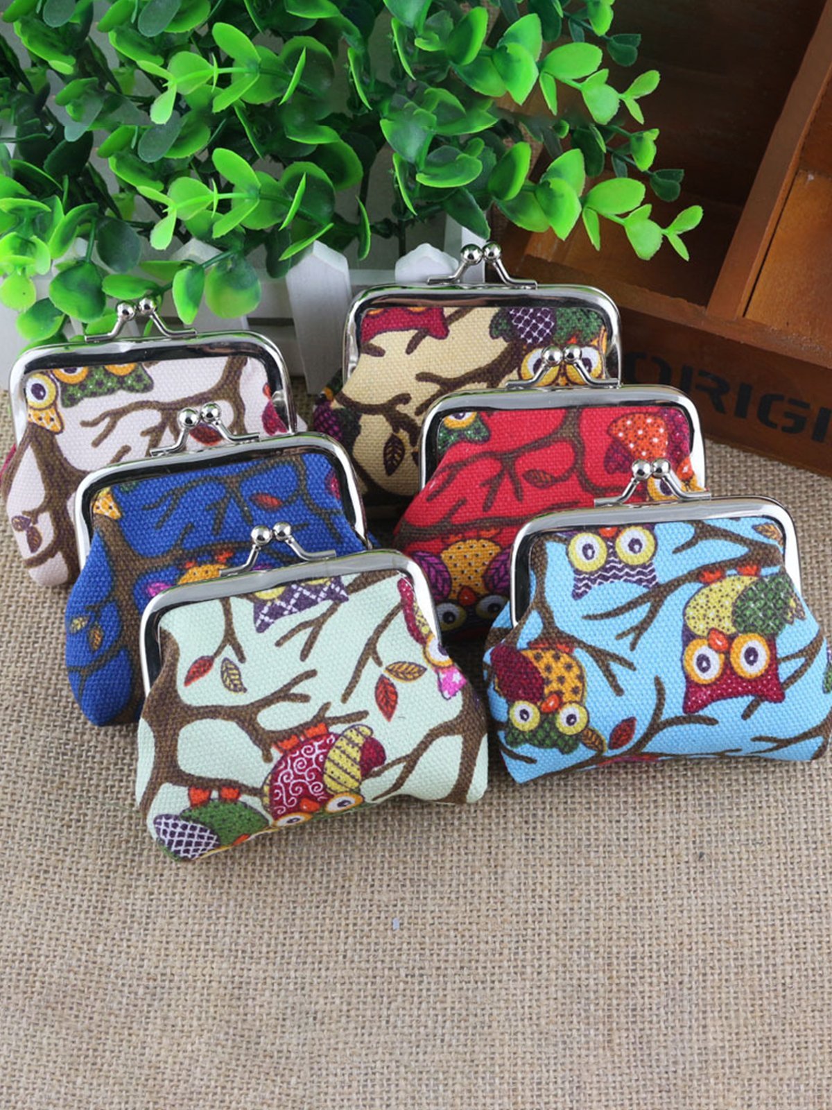 Canvas Creative Coin Purse 9*7cm