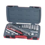Teng Tools �C 39 Piece 3/8 inch Drive Regular and Deep Metric Socket Set �C TEN-O-T3839
