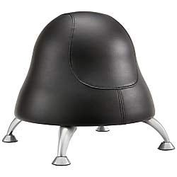 Safco Products Runtz Ball Chair, Anti-Burst Exercise Ball- Black Vinyl