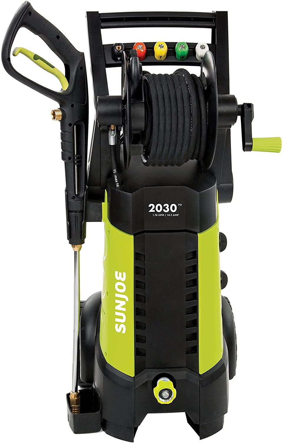 GPM 14.5 AMP Electric Pressure Washer with Hose Reel, Green