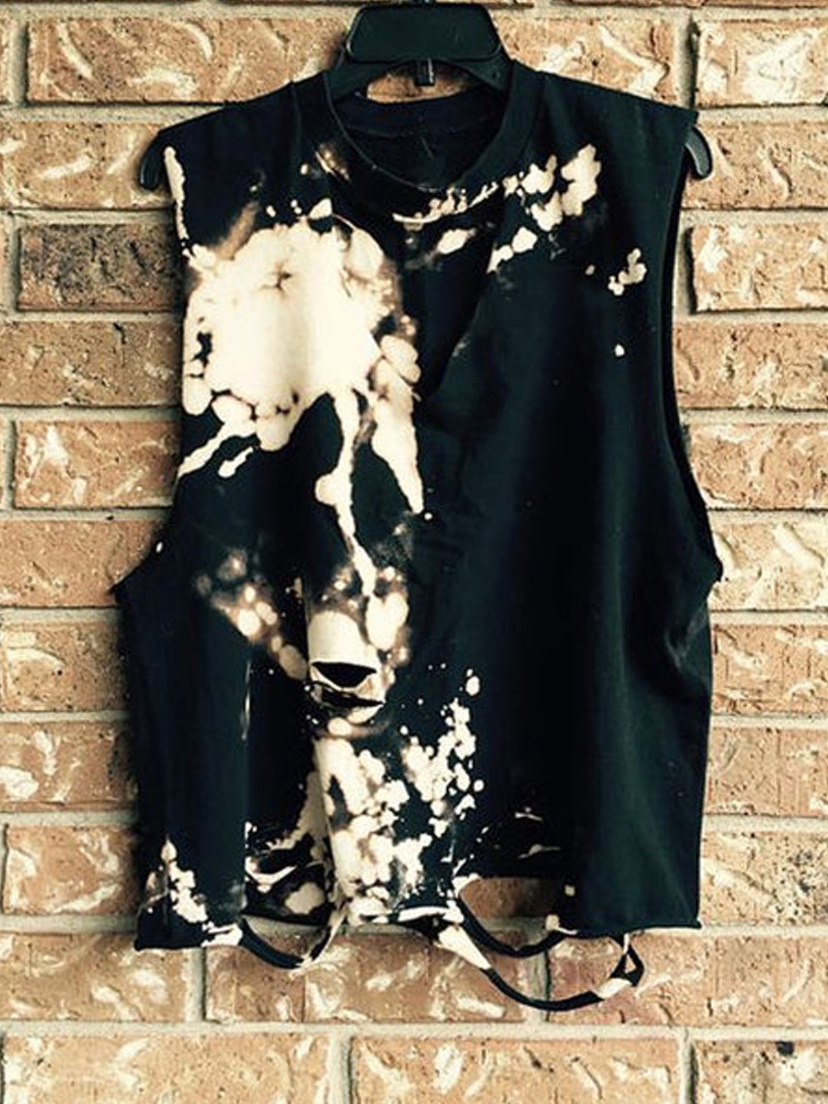 Black Sleeveless Cotton Vests