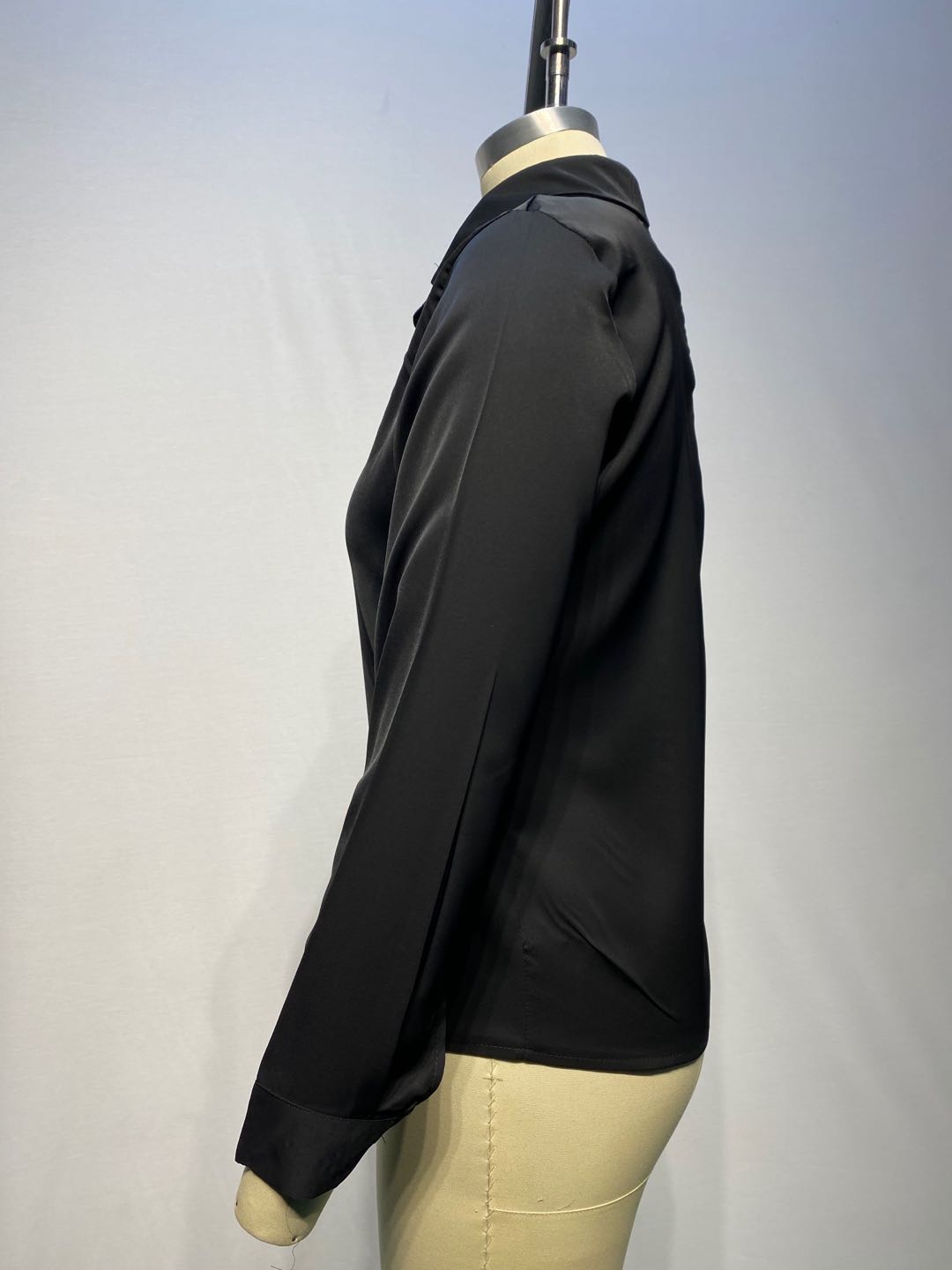 Autumn White and Black Print Elegant Blouse