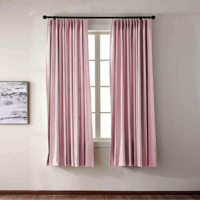 CUSTOM EDOARDO Pink Indoor Blackout Curtain