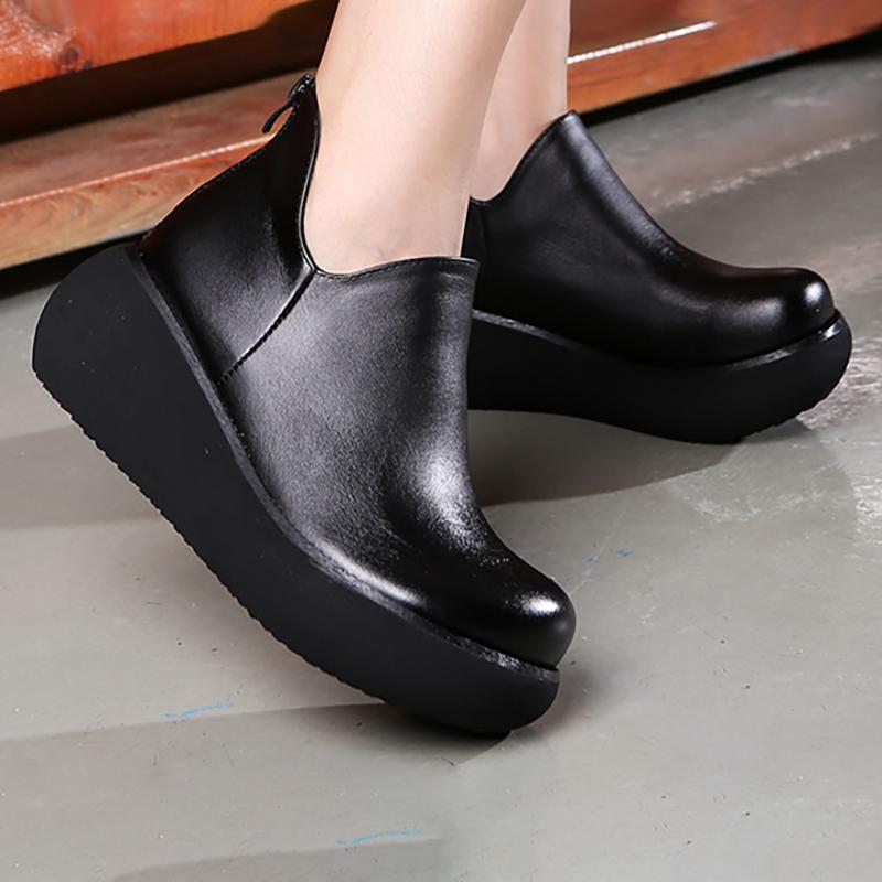 Women Platform Loafers Casual Slip On High Quality Shoes