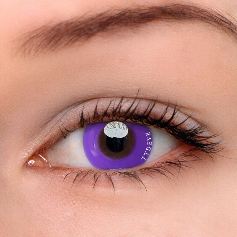 TTDeye Pure Purple Colored Contact Lenses