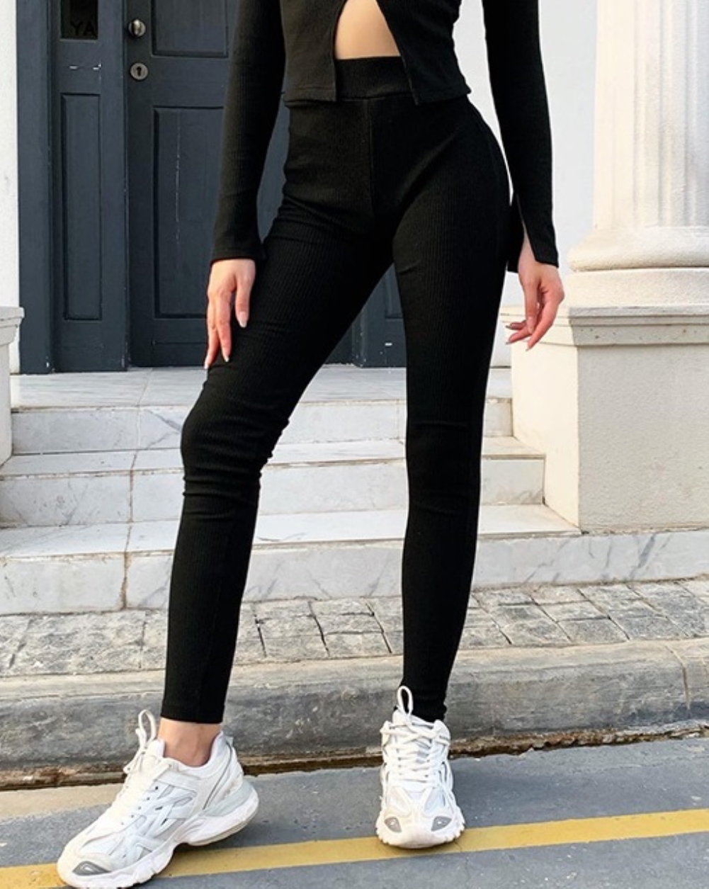 Sexy High Waist Knitted Fit Pants
