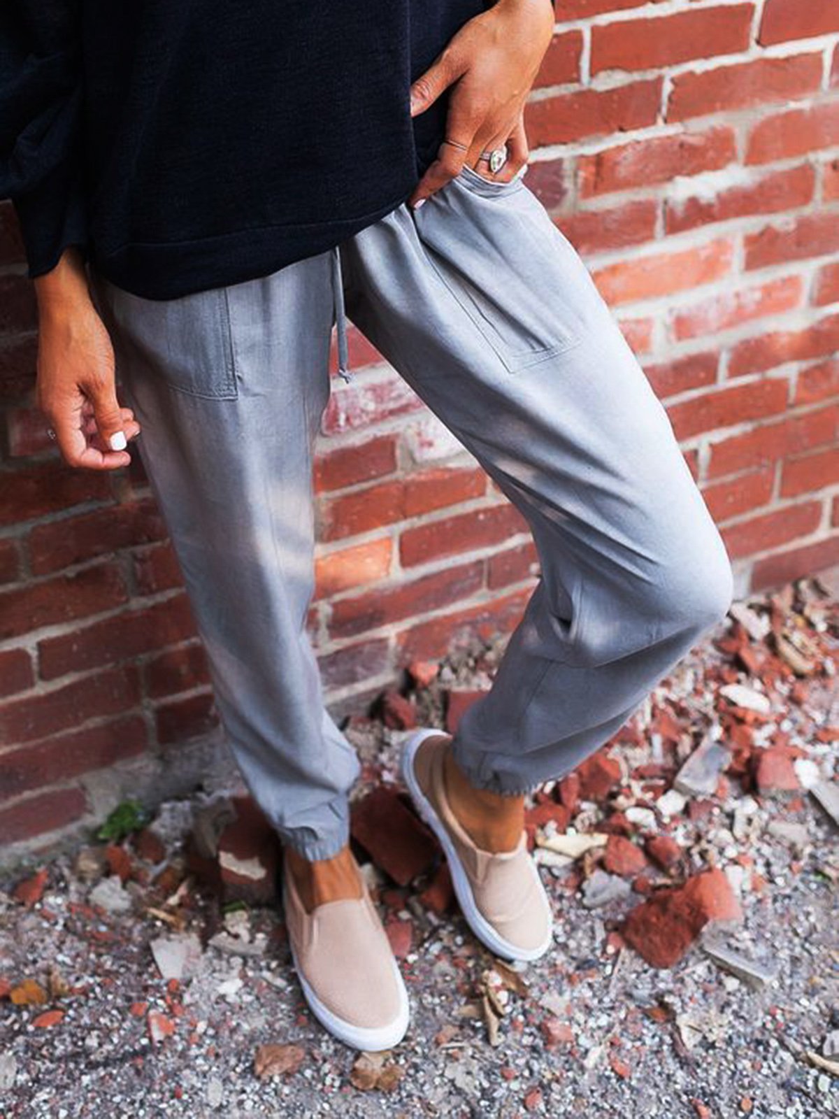 Women Cotton-Blend Pants