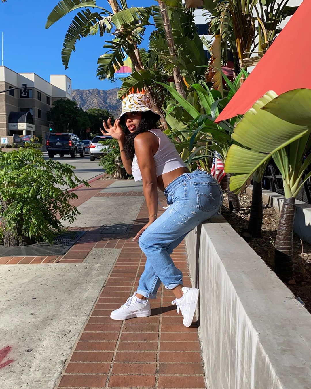 Autumn Stylish Lace Up Back Blue Jeans