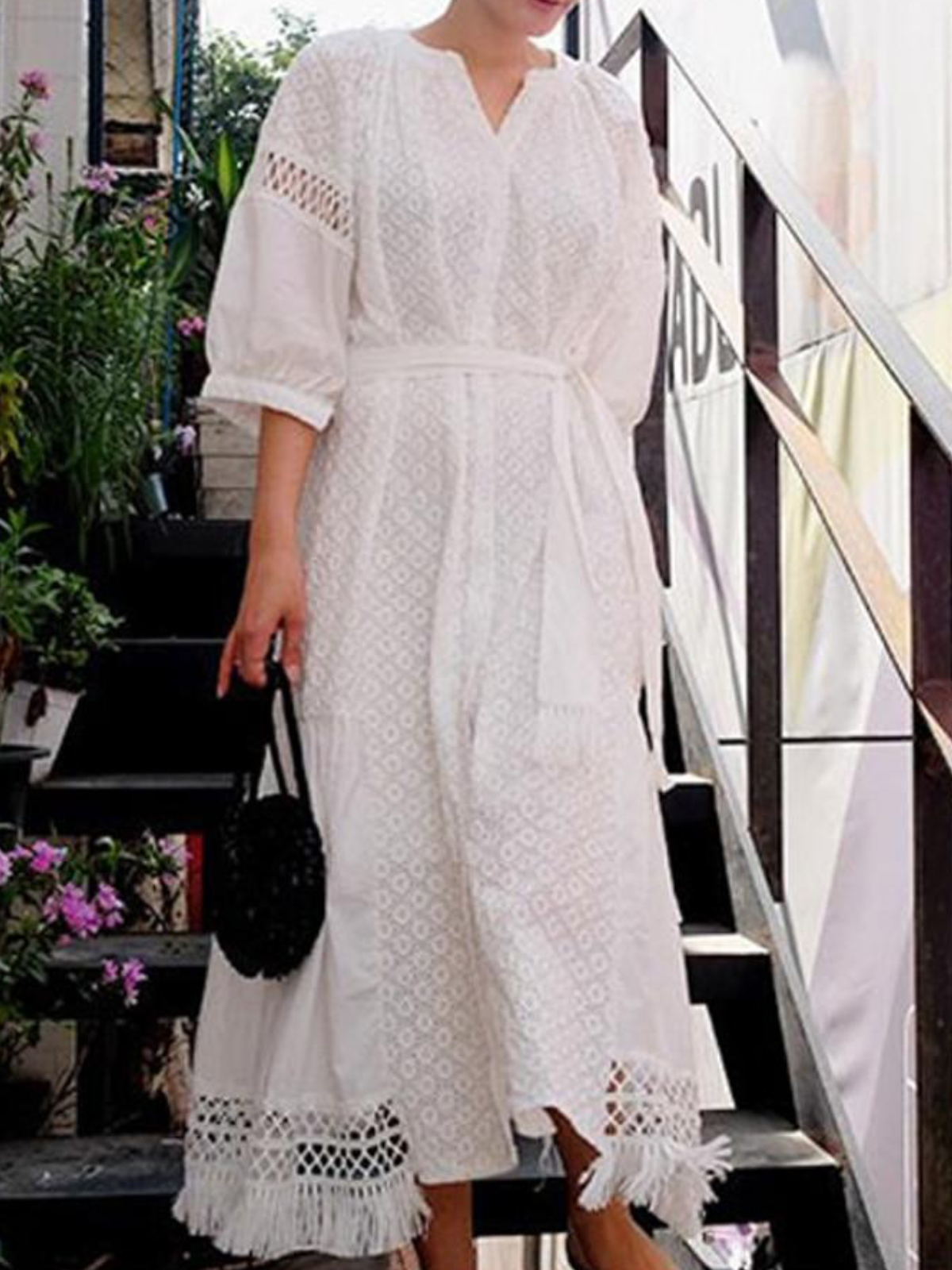 Summer Casual Lace Maxi Dresses