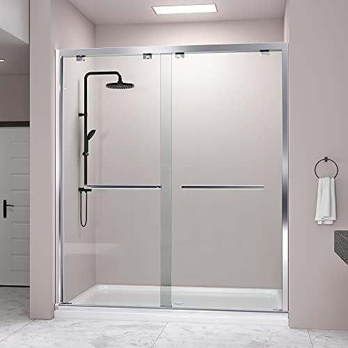 Bathroom Sliding Shower door, SGCC Tempered Glass Door with Explosion