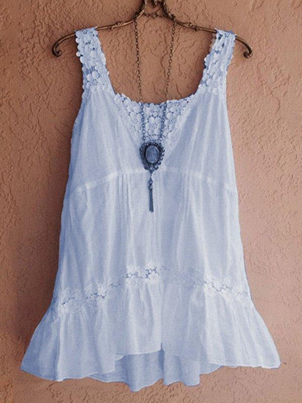 Women's Casual Loose Solid Vest  & Tops