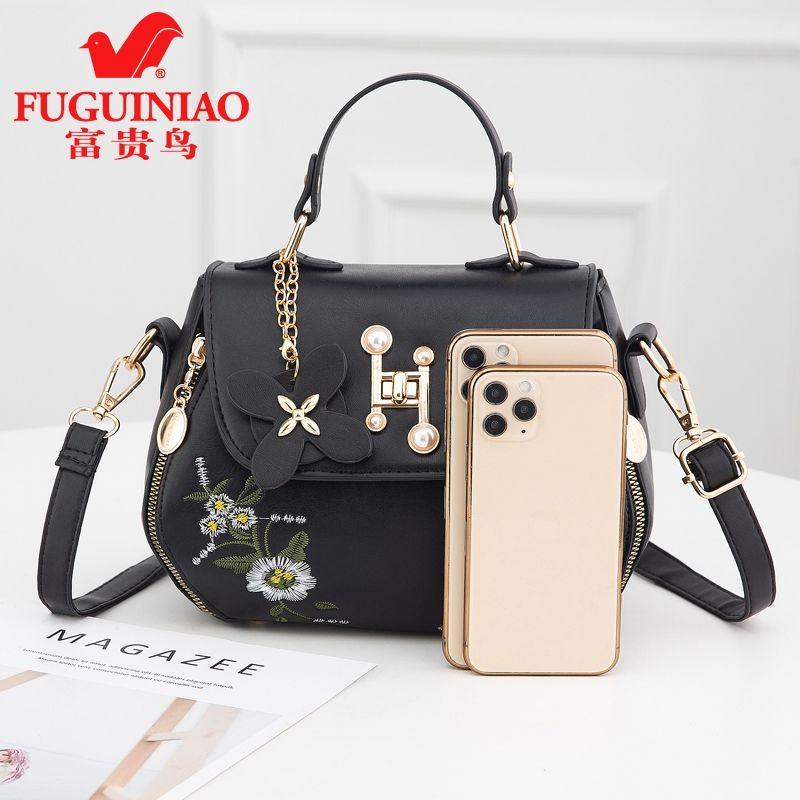 2020ファッションレディースバッグ刺繍ワンショルダーメッセンジャーバッグ